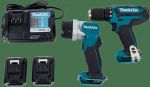 фото Дрель-шуруповёрт Makita DF331DWYL1, 12 В, Li-ion 2х1.5 Ач, с фонарём