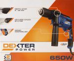 фото Дрель сетевая ударная Dexter 650 Вт
