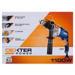 фото Дрель сетевая ударная Dexter 1100 Вт
