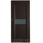 фото Дверь межкомнатная остеклённая Конкорд cpl 200х70 см цвет черный дуб