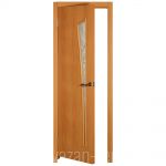 фото Дверь межкомнатная остеклённая ламинированное Белеза 200х90 см цвет миланский орех