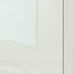 фото Дверь межкомнатная остеклённая Дэлия 200х90 см цвет белый